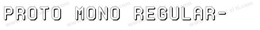 Proto Mono Regular字体转换